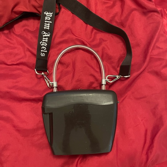 Palm Angels Black Lock Bag Purse - Picture 3 of 4